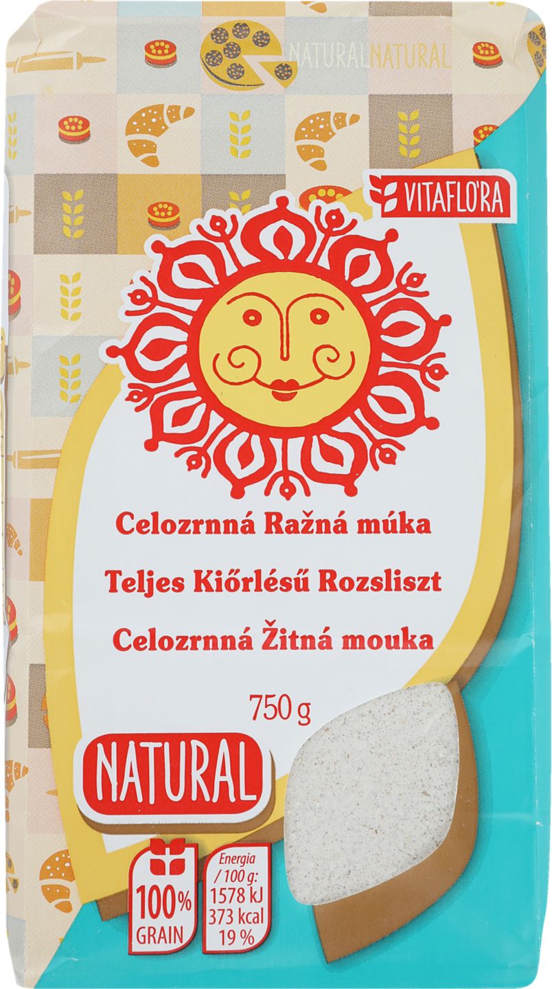 Mlyn Kolárovo Ražná múka Natural
celozrnná