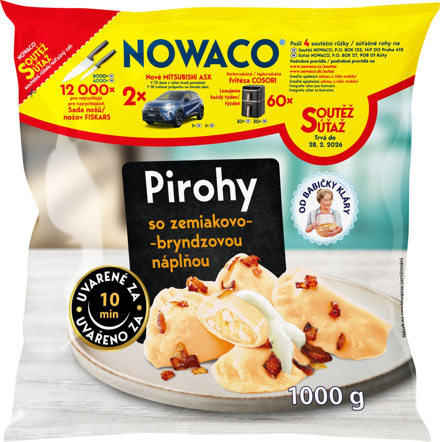 Nowaco Pirohy zemiakovo-bryndzové