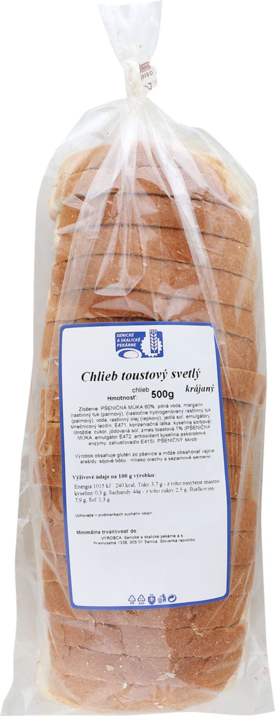 Toastový chlieb svetlý 500 g 