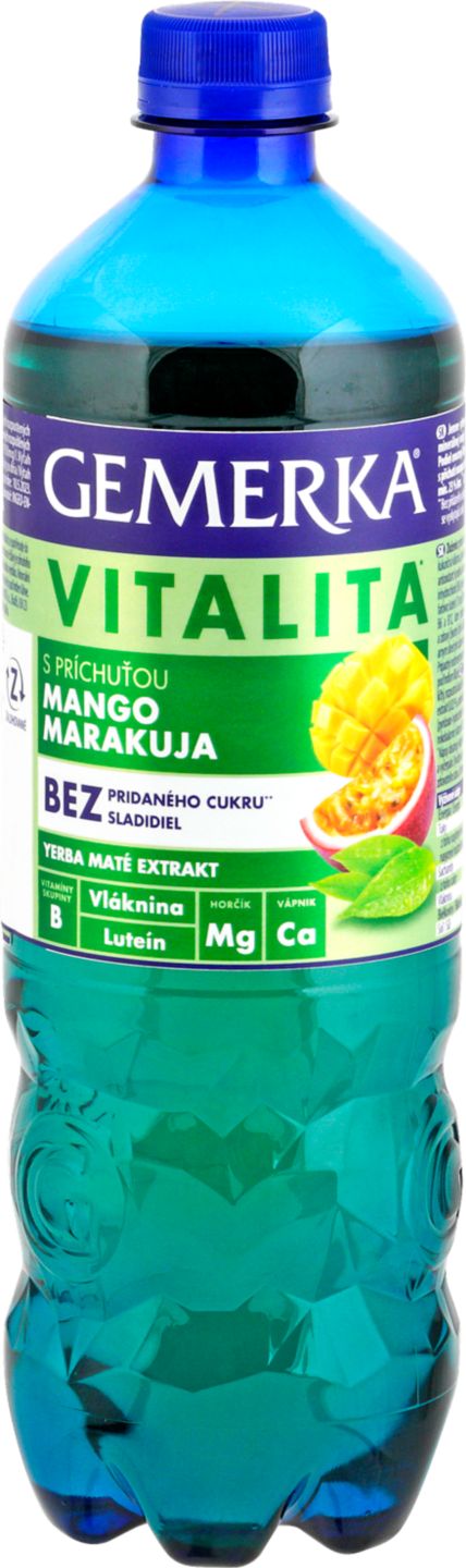 Gemerka Vitalita Ochucená minerální voda
příchuť mango a marakuja
