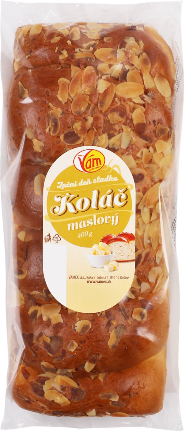 Maslový koláč balený