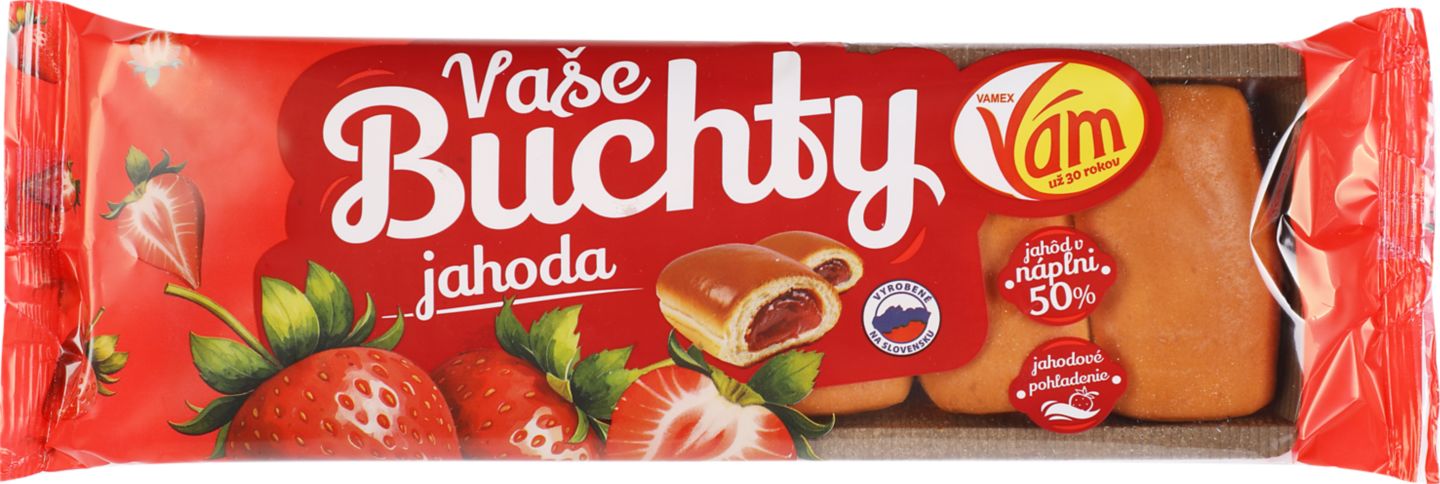 Vaše buchty s jahodovou náplňou