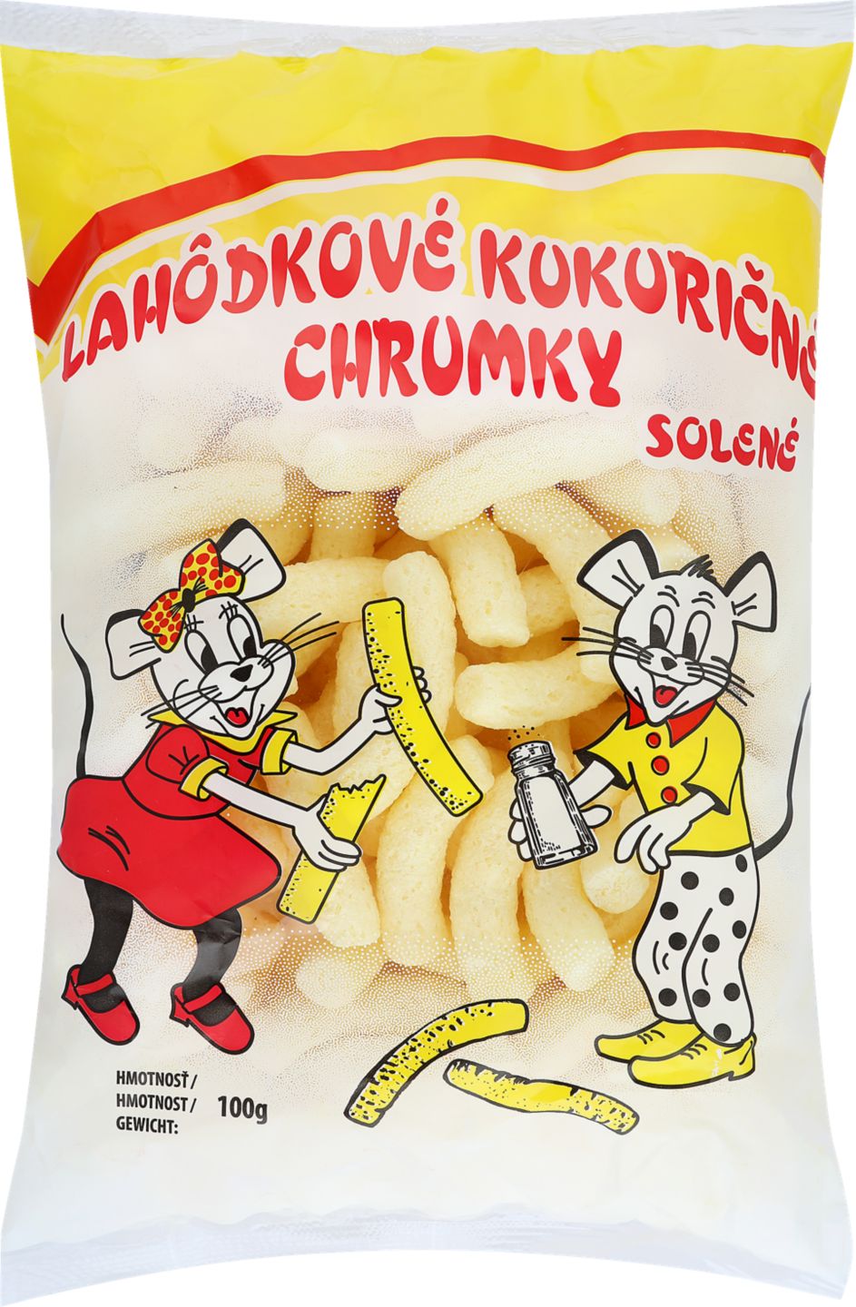 Kukuričné chrumky rôzne druhy