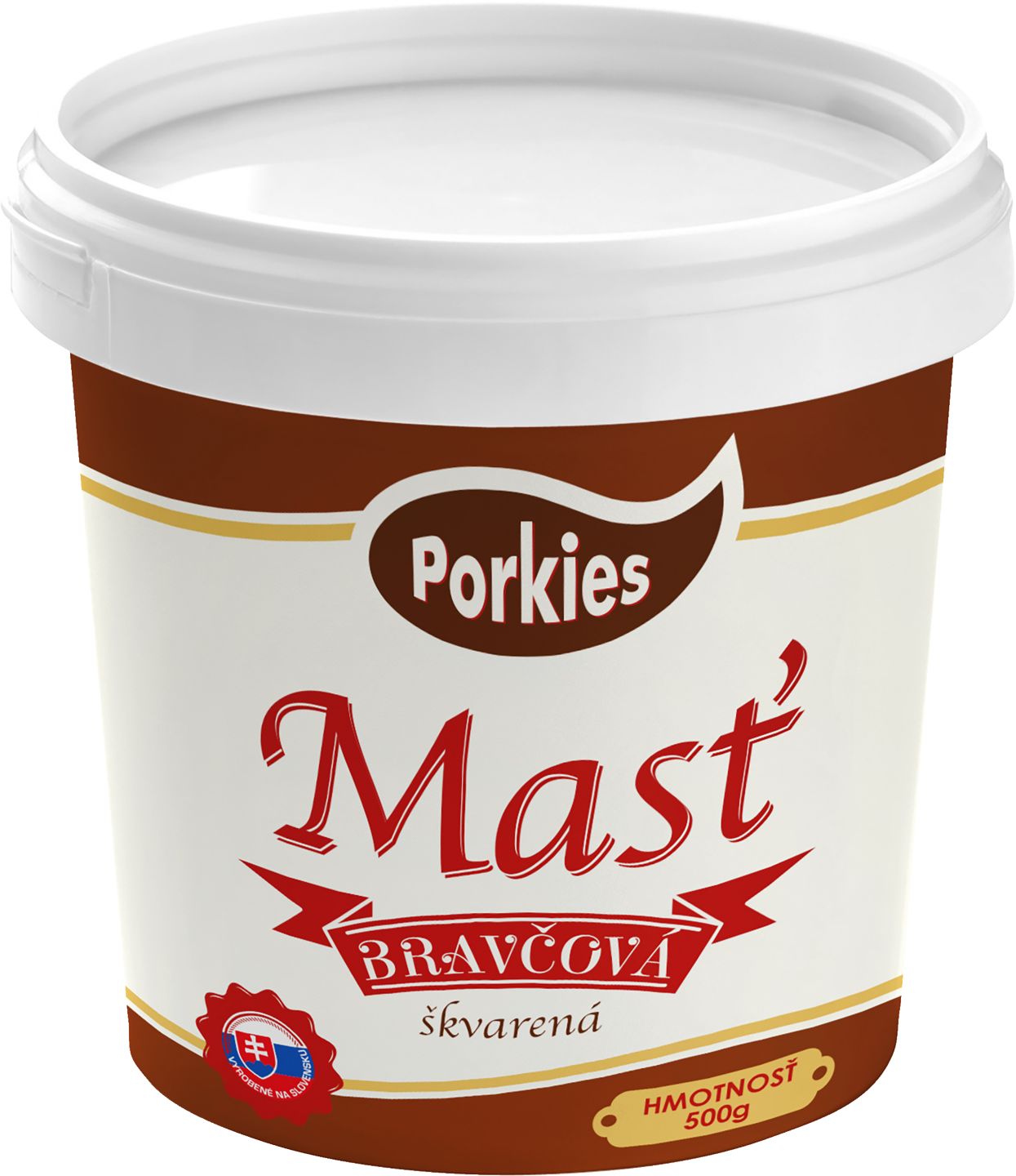 Škvarená bravčová masť 