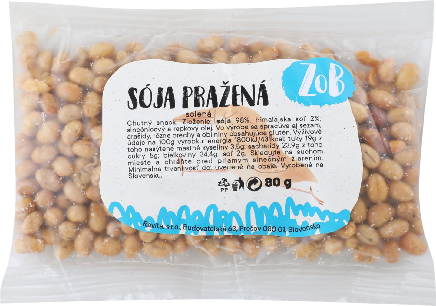 Pražená sója 80g
