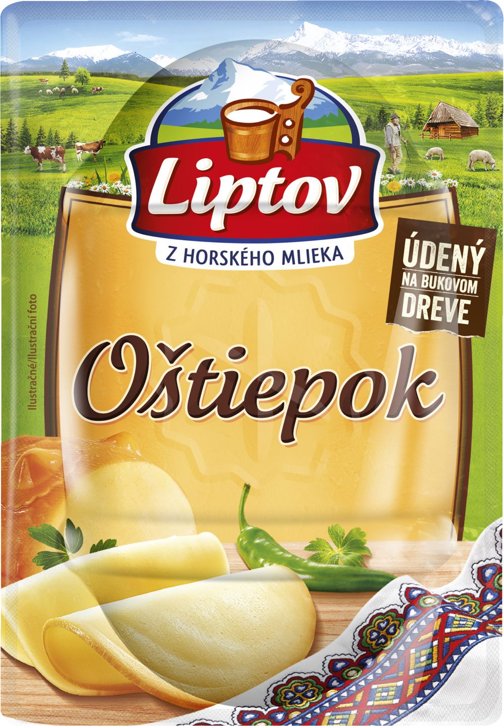 Liptov oštiepok Polomäkký parený syr