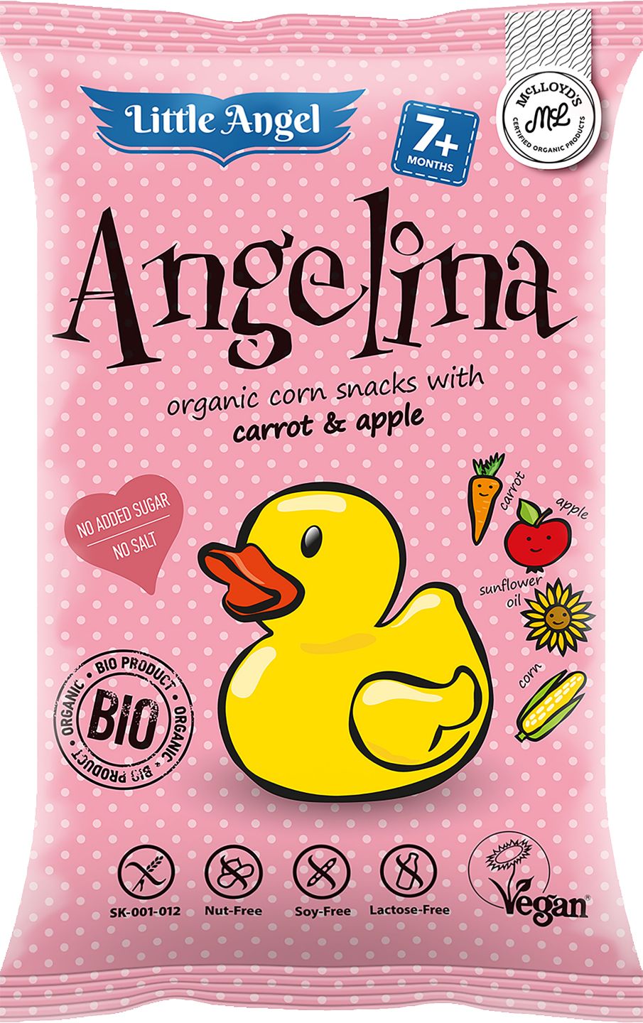 Little Angel Angelina BIO Kukuričné chrumky