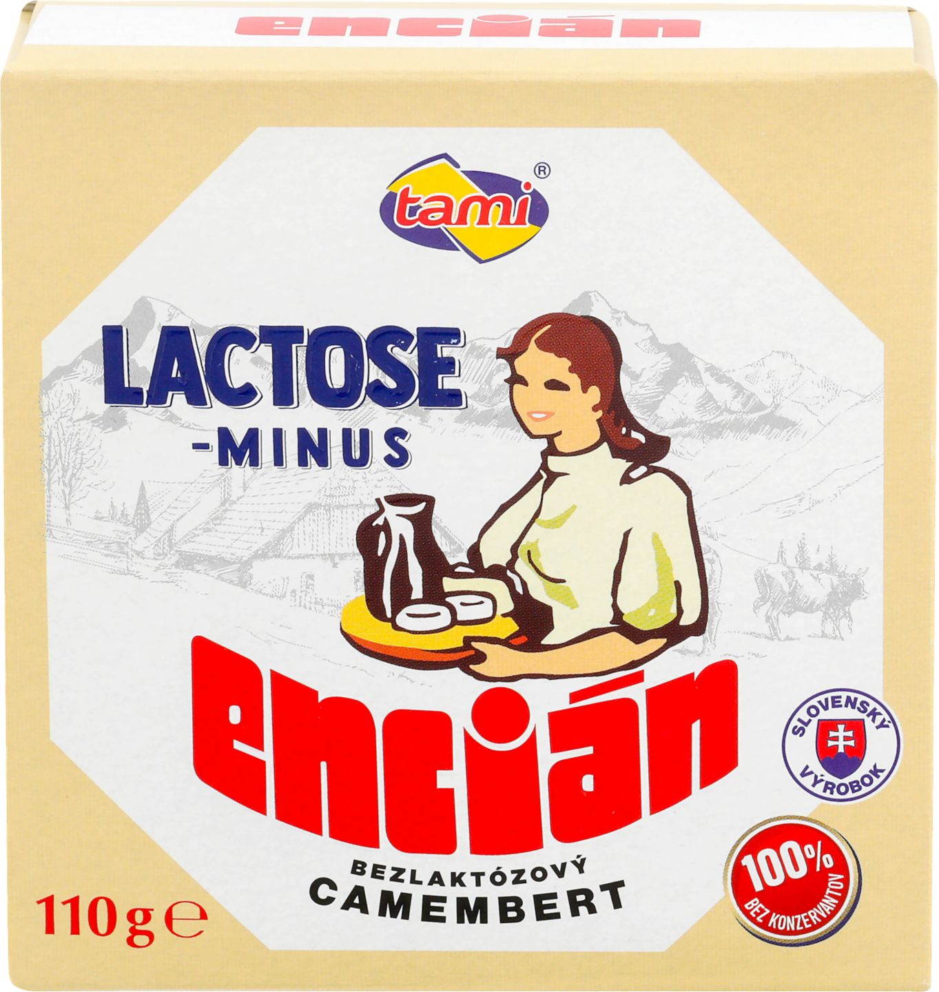TAMI Encián bez laktózy
plísňový sýr