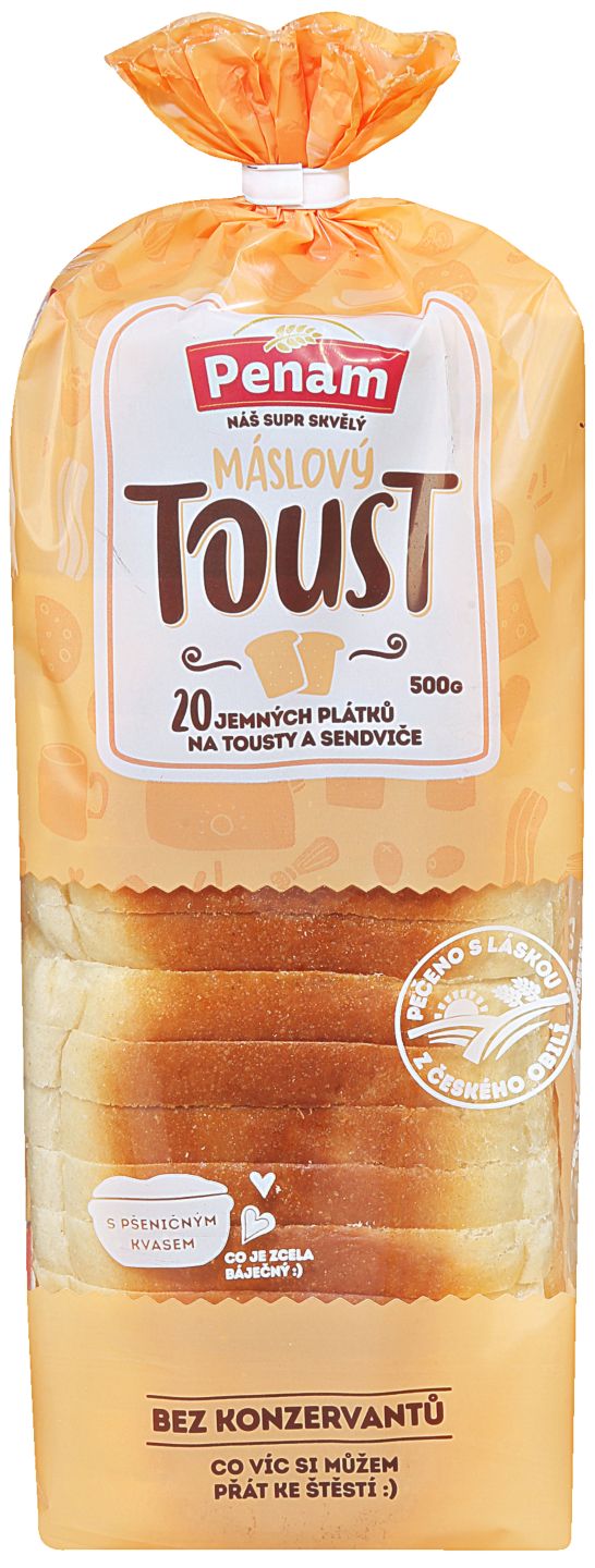 Penam Toustový chléb
máslový