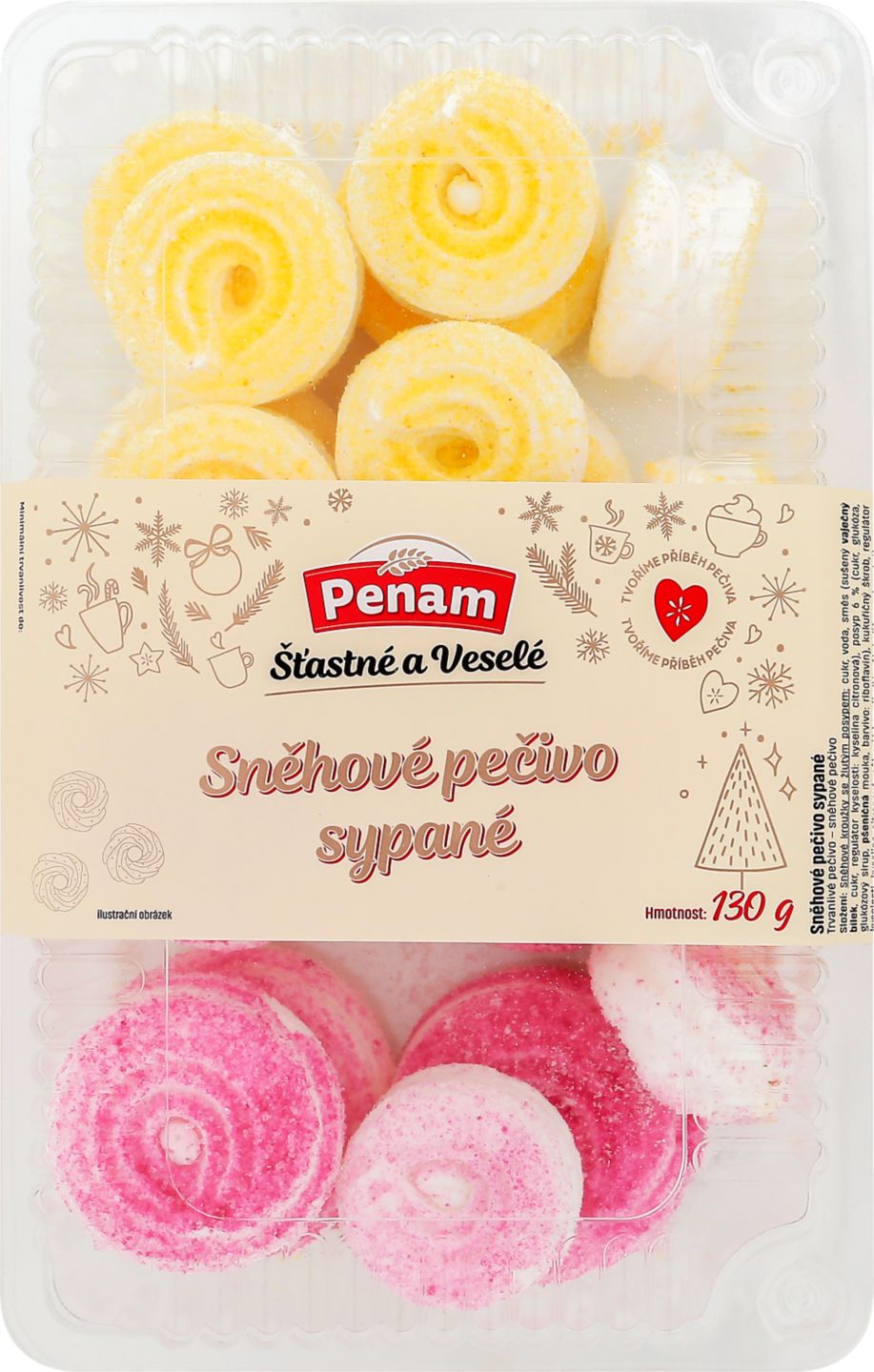 Sněhové pečivo sypané