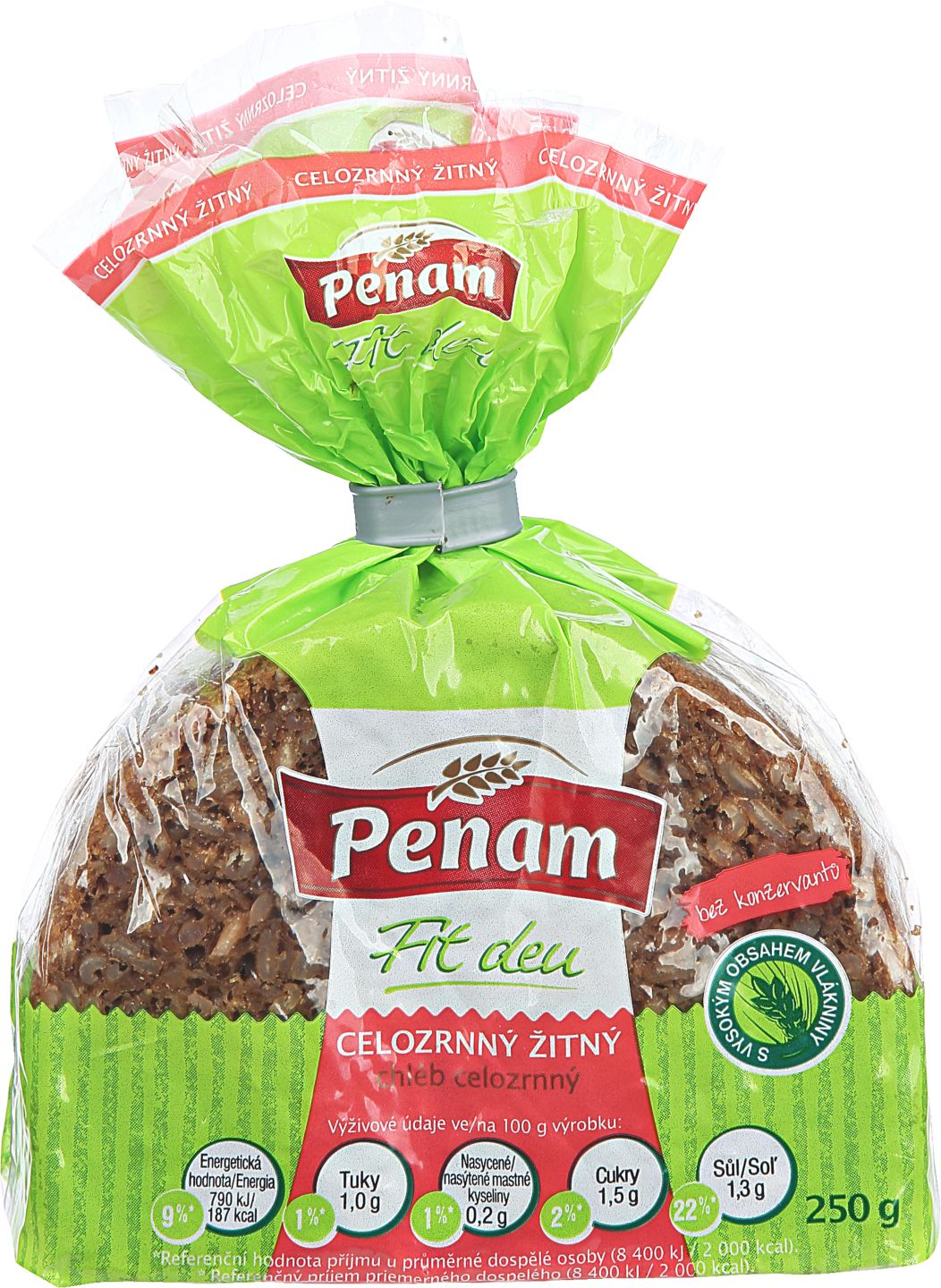 Penam Fit Žitný celozrnný chléb/
Žitnosluneč. celozrn. chléb