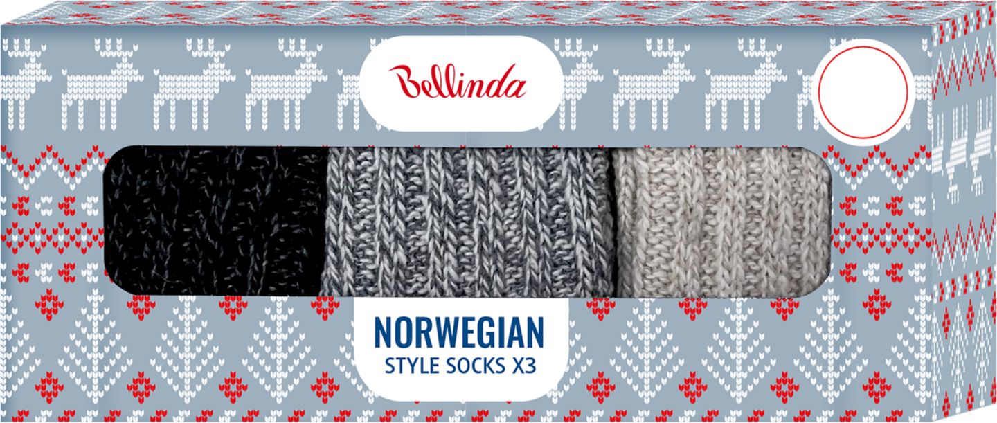 BELLINDA velikosti: 35/38 - 43/46
3 páry v balení