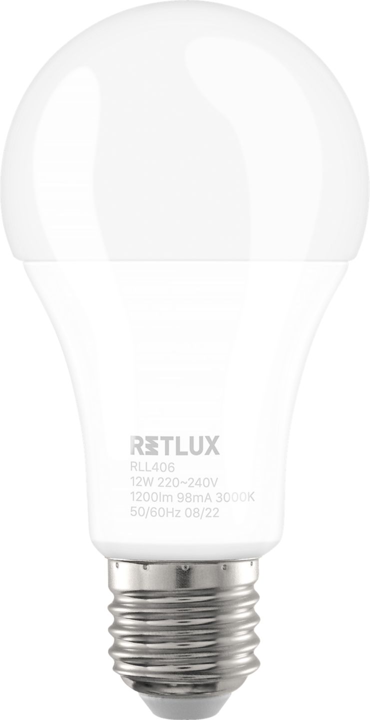 Retlux LED žárovka A60 E27 12W