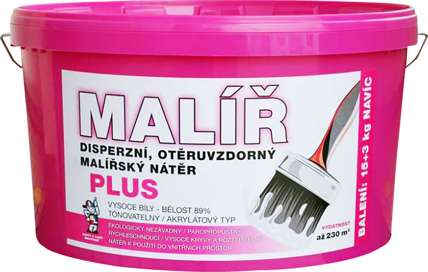 Malíř plus objem: 15 + 3 kg