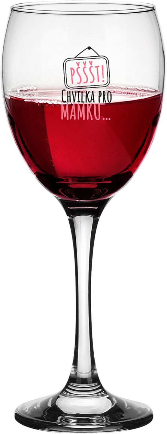 Sklenička na víno objem: 300 ml