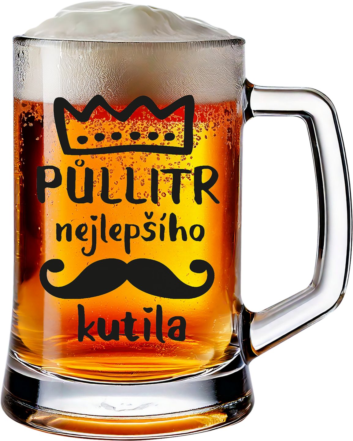 Skleněný půllitr objem: 500 ml