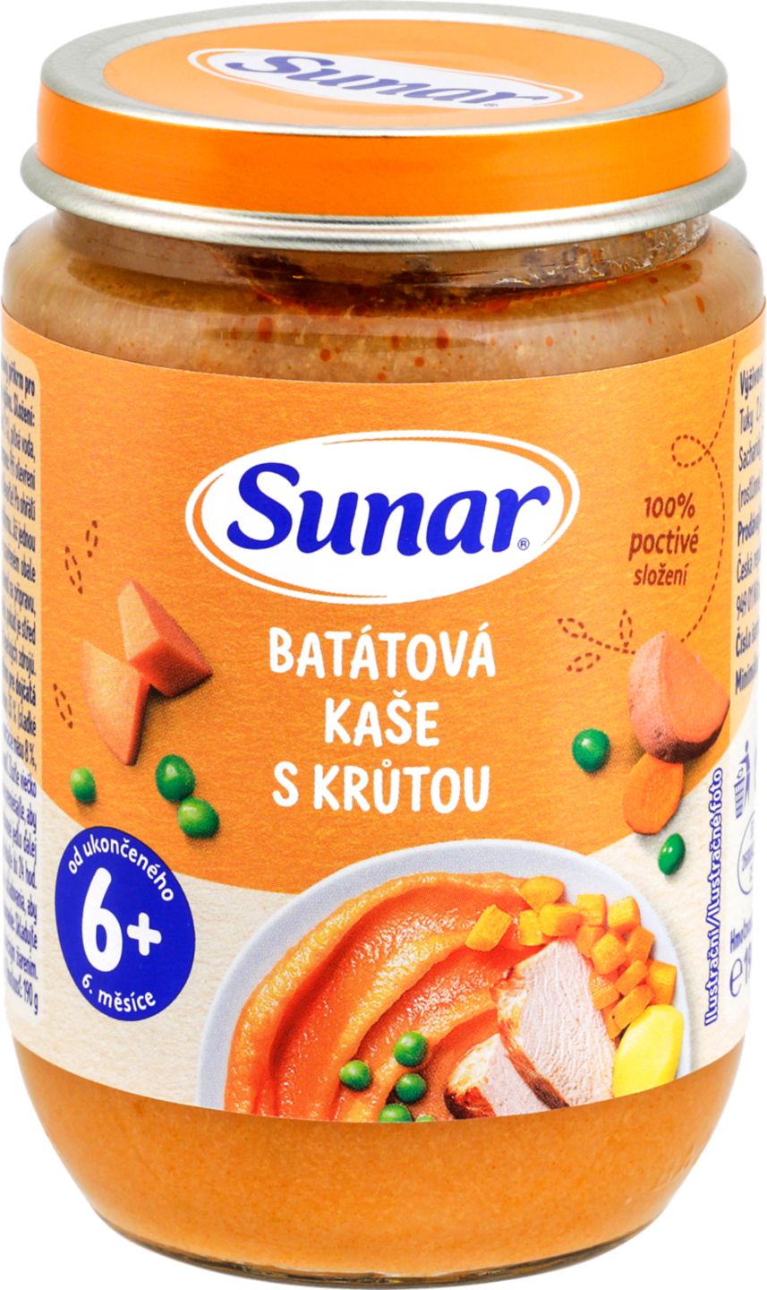 Sunar Batátová kaše s krůtou