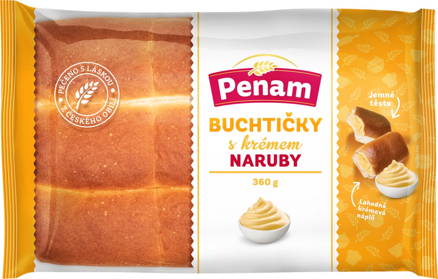 PENAM Buchtičky s krémem
naruby