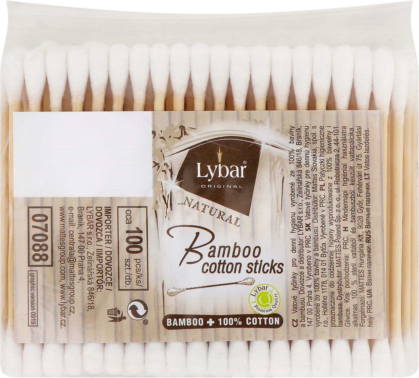 LYBAR Vatové tyčinky
