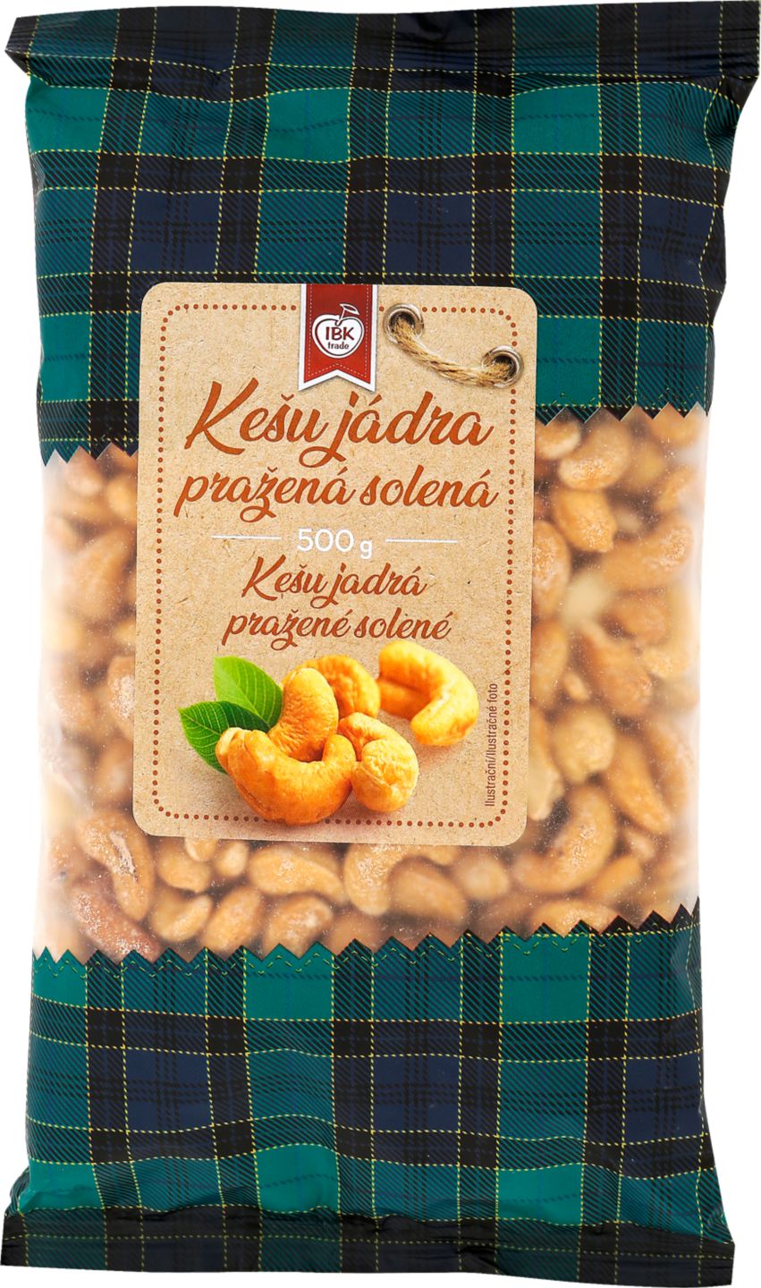 IBK Kešu jádra
Pražené solené