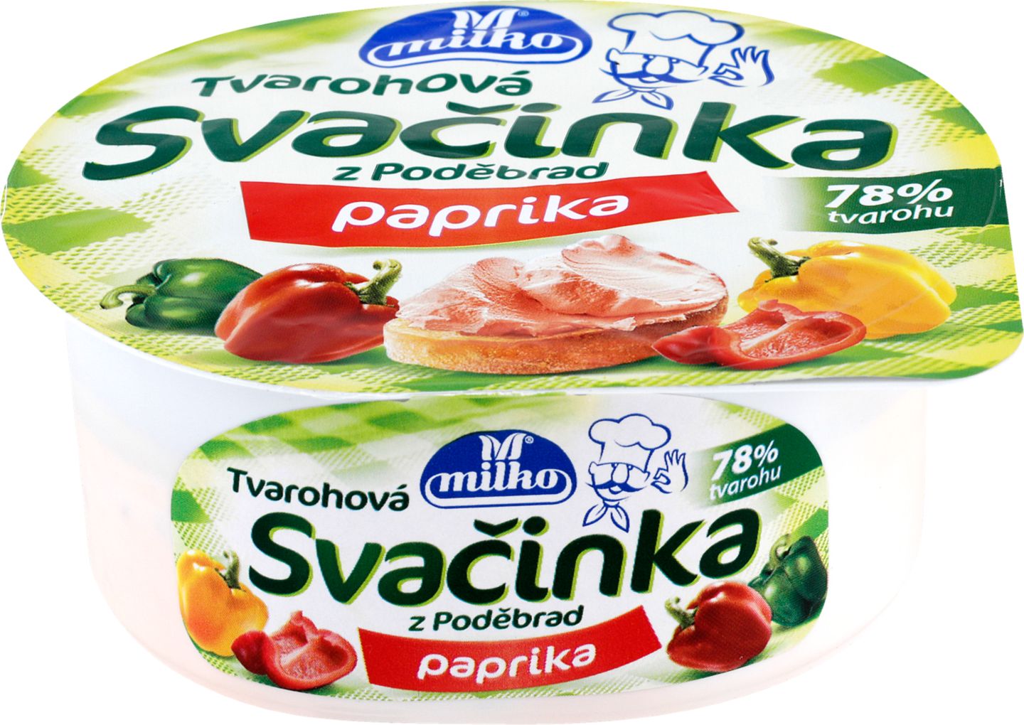 Svačinka Zeleninový tvaroh
paprika/zahradní směs