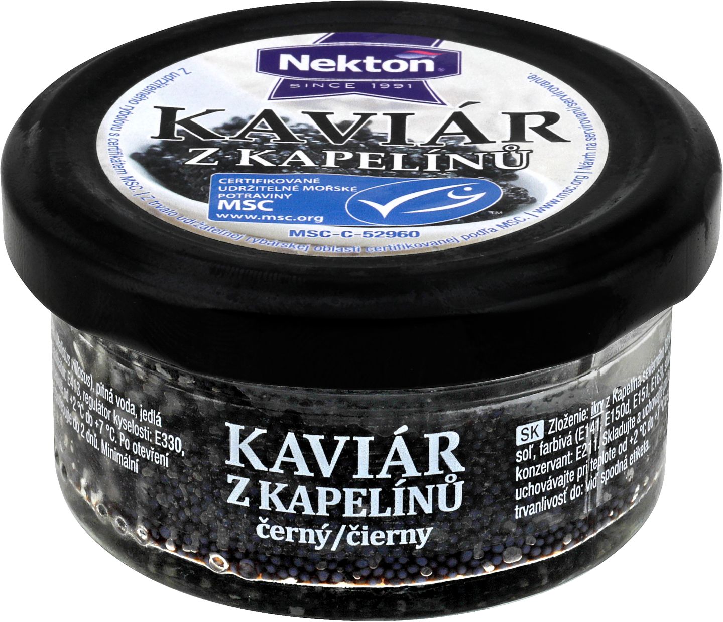 NEKTON Kaviár z kapelínů černý