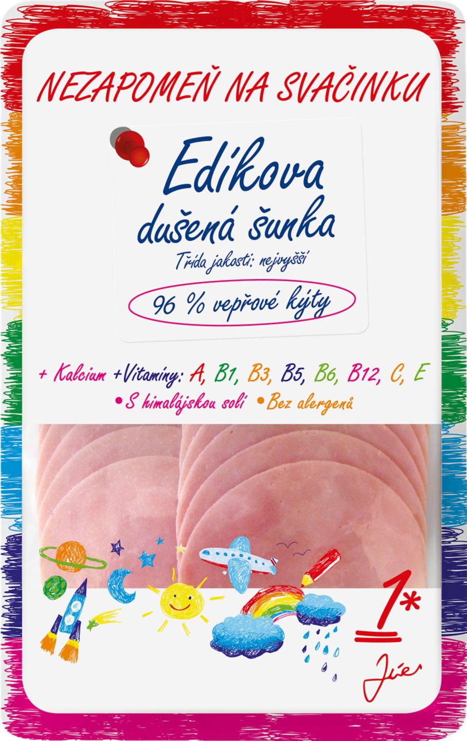 Uzeniny Příbram Edíkova dušená šunka
nejvyšší jakosti