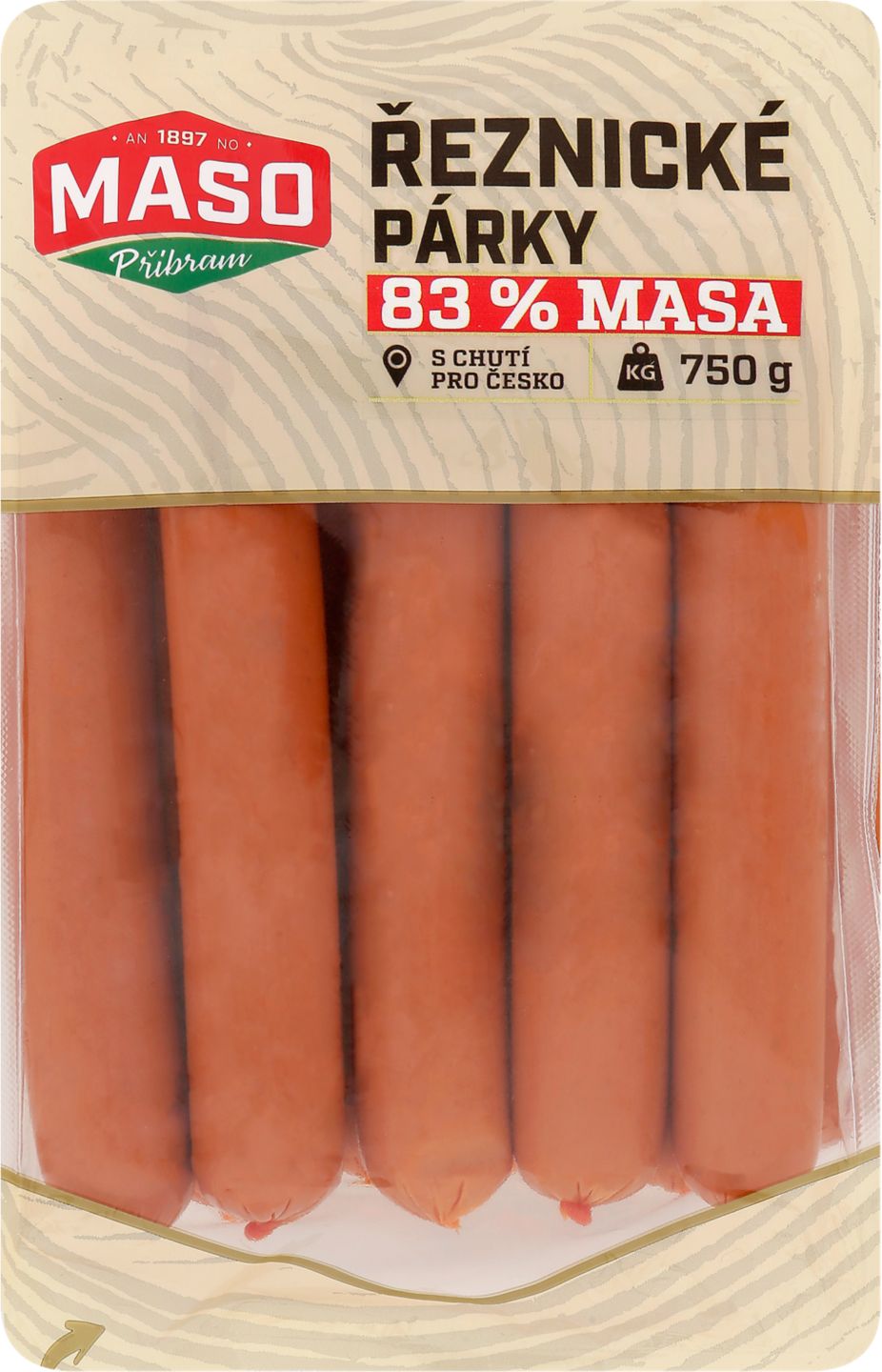 Maso Příbram Řeznické párky