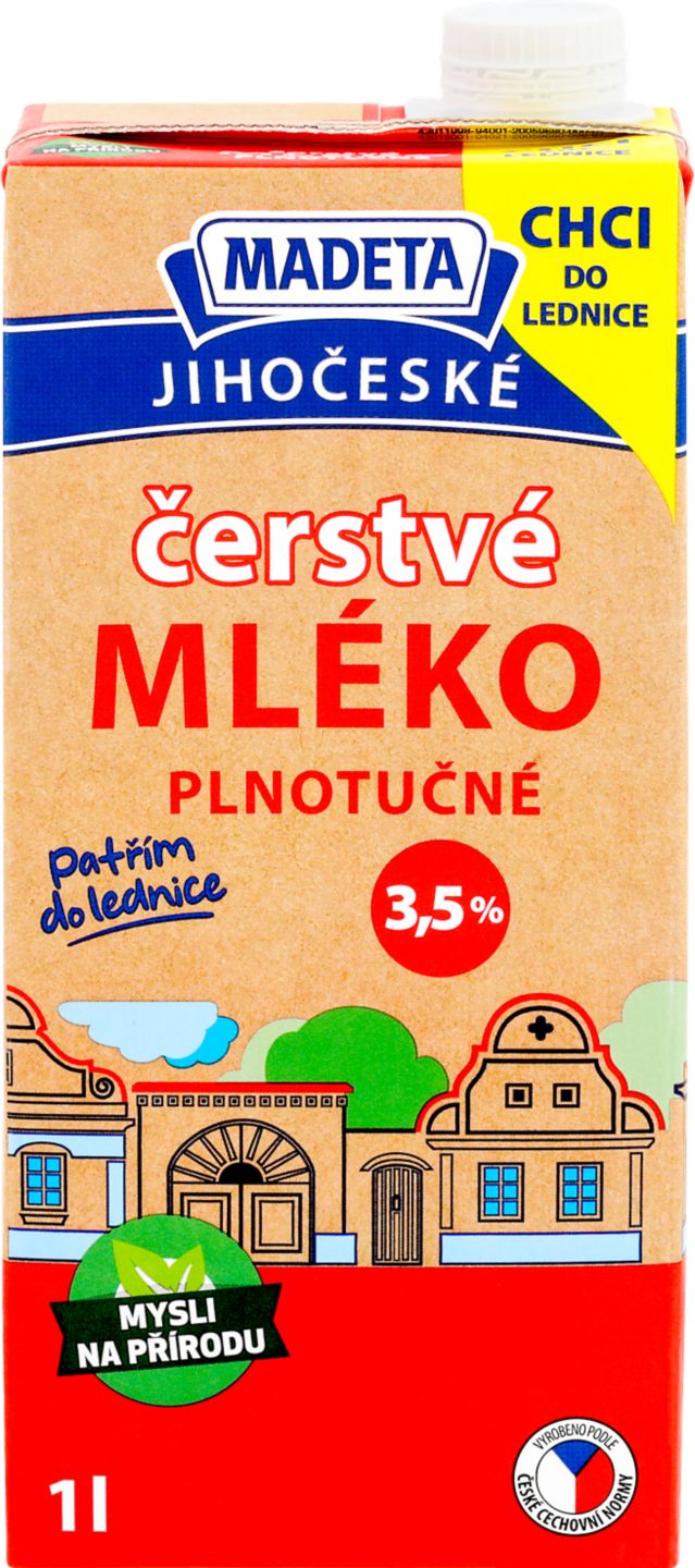 Madeta Čerstvé mléko
plnotučné 3,5%