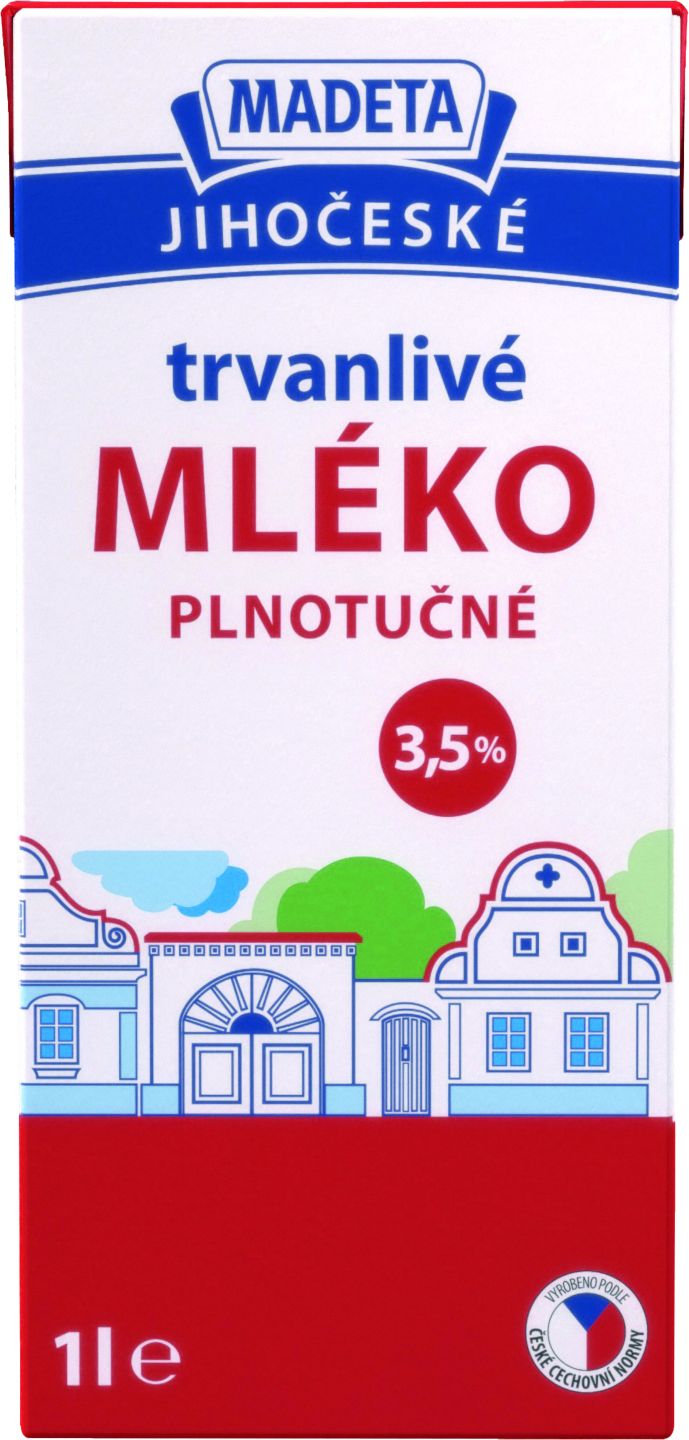 Madeta Trvanlivé mlieko
plnotučné