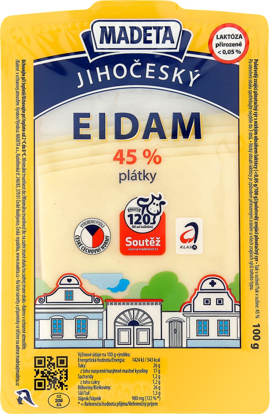 MADETA Jihočeský Eidam
různé druhy