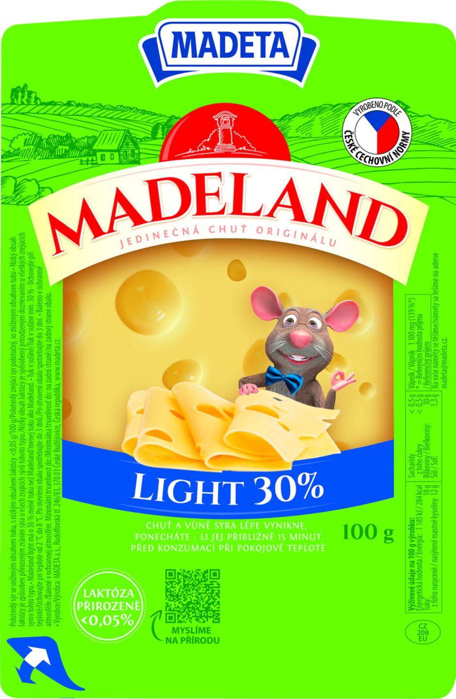 Madeland 30 % plátky
100 g
