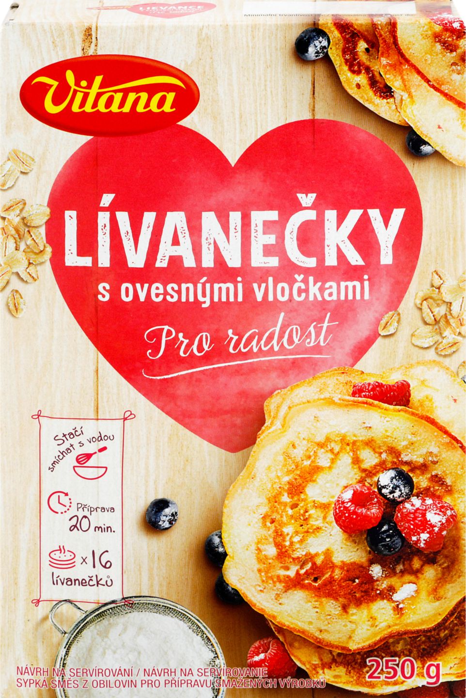 Vitana sypká směs
Lívanečky
