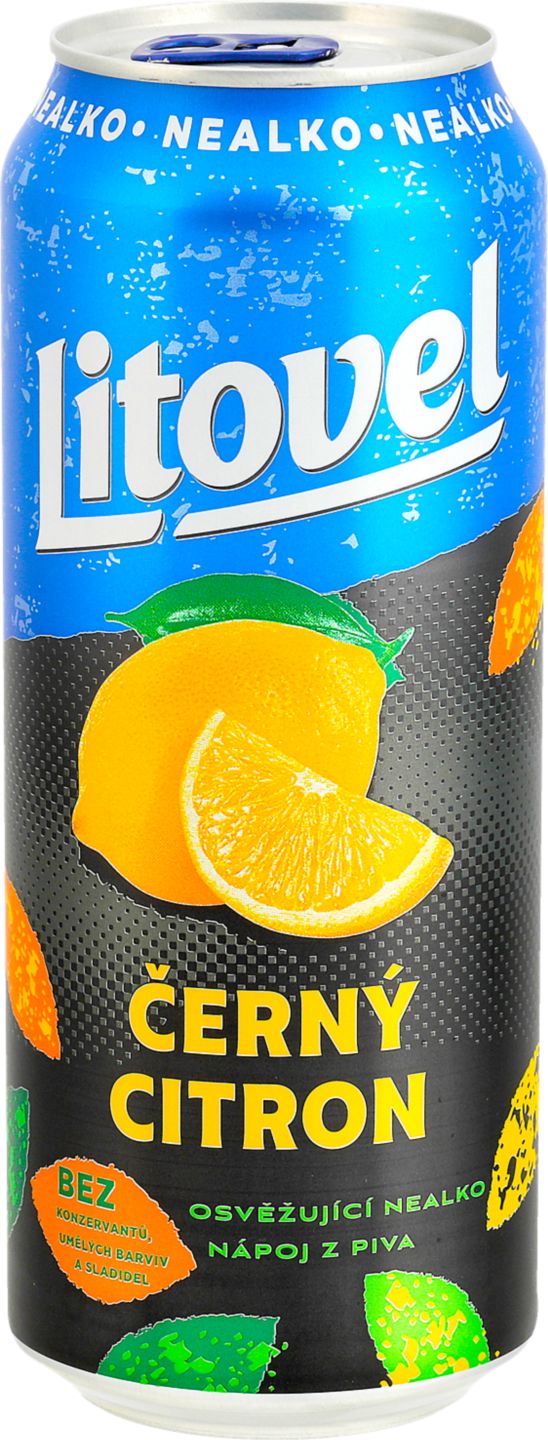 Litovel Černý citron Míchaný nápoj z piva