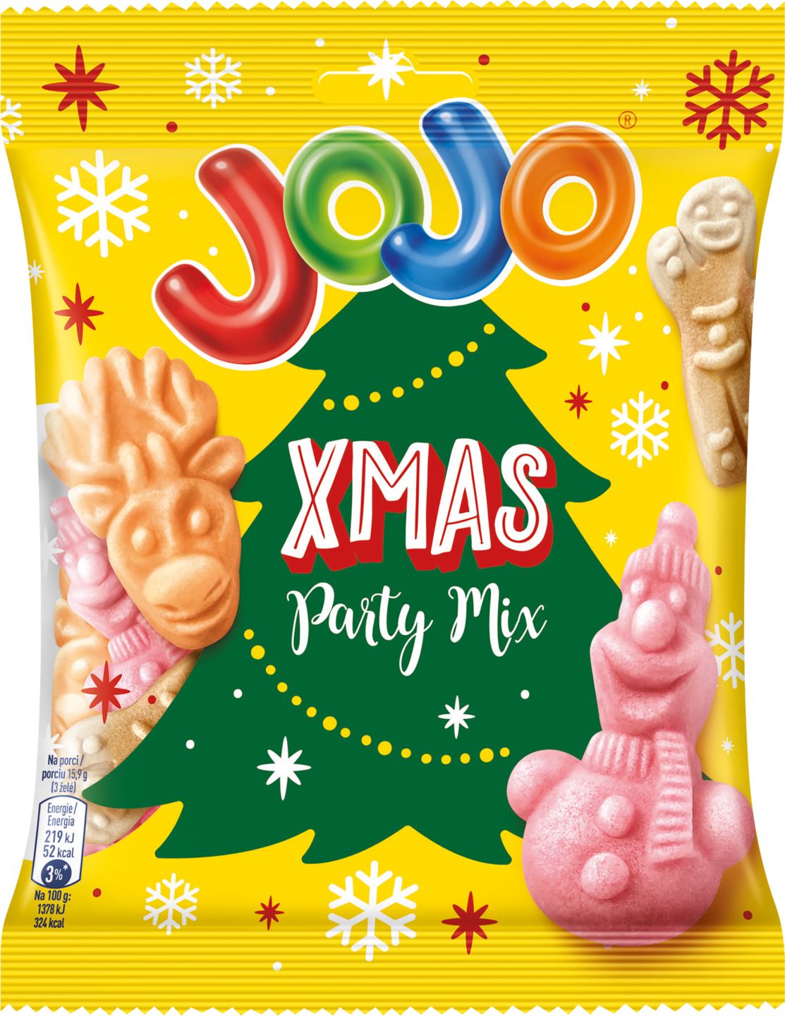 JOJO Xmas Party Mix Želé cukríky