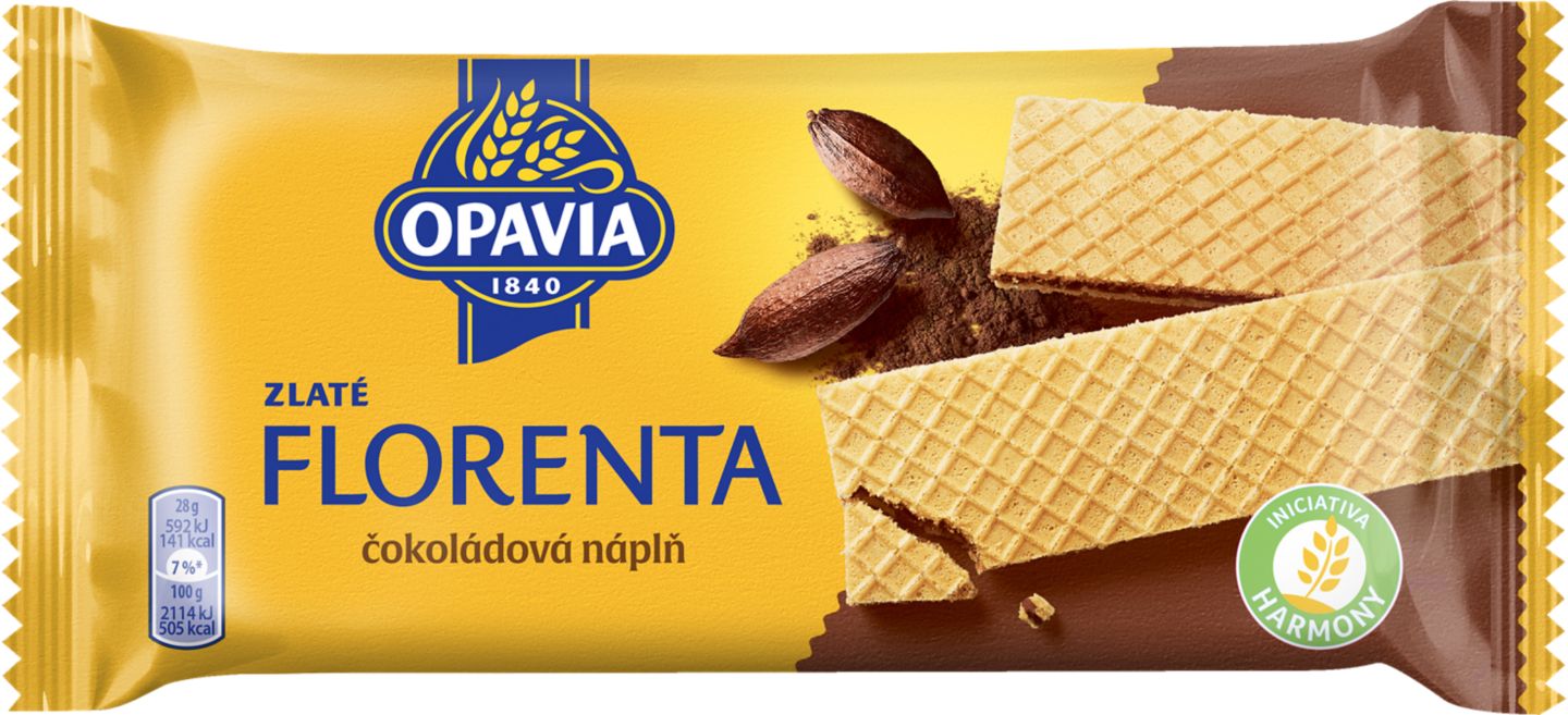 Opavia Zlaté Florenta Plněné oplatky