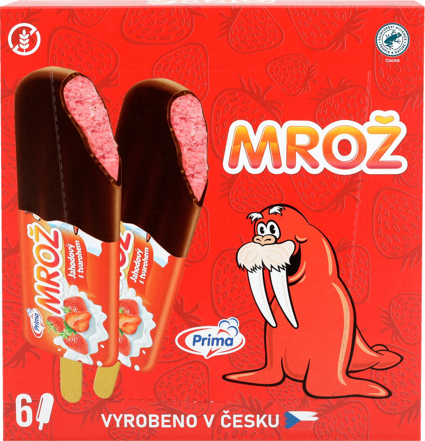 Mrož Zmrzlina
jahodový krém s tvarohem