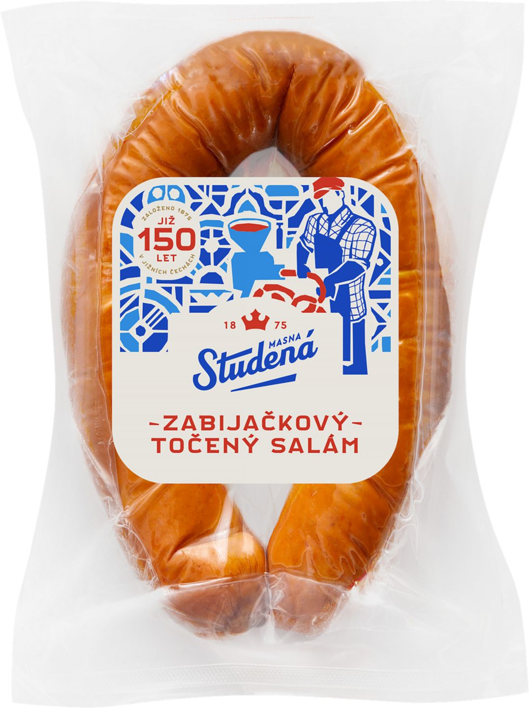 Krahulík Zabijačkový točený
salám