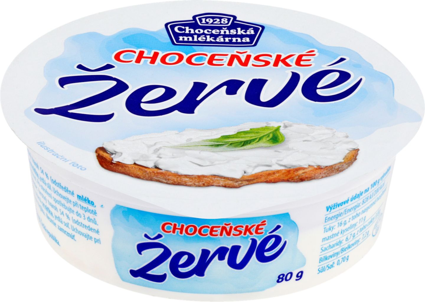 Choceňské Žervé Čerstvý sýr
natur