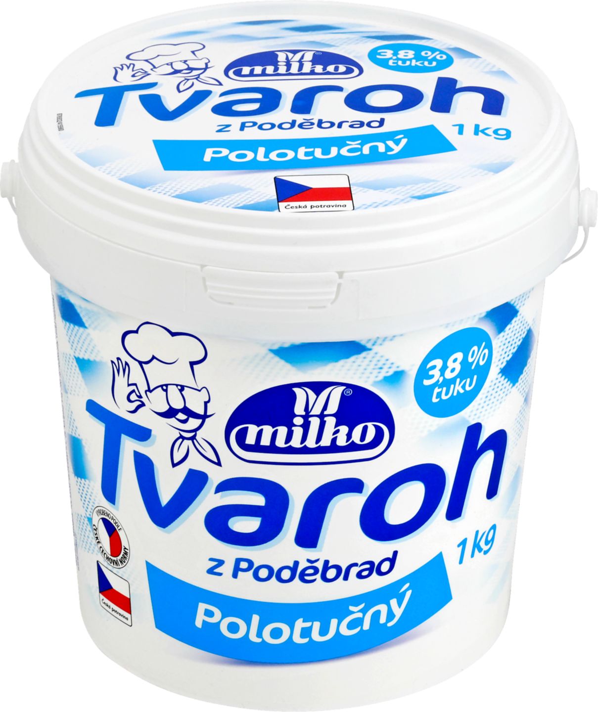 Milko Tvaroh polotučný/ tučný
tuk 3,8 %/ 9%