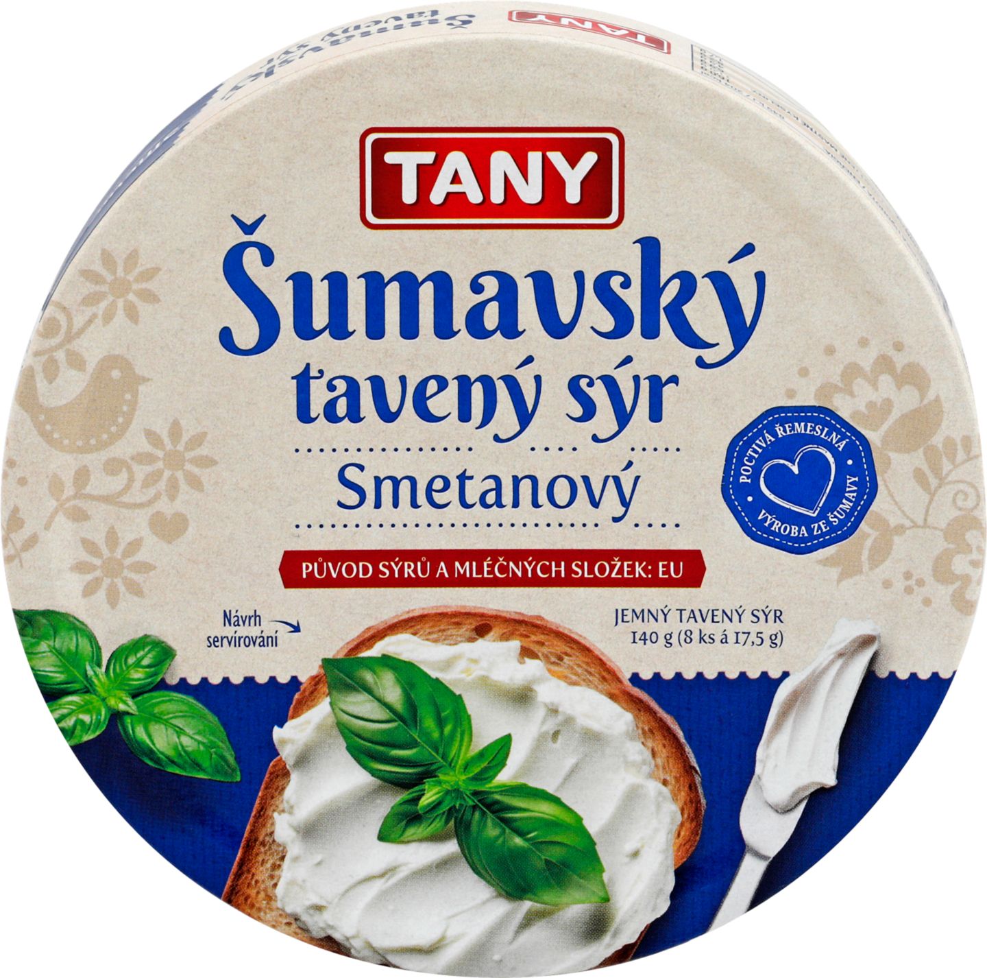 Šumavský tavený sýr
smetanový
