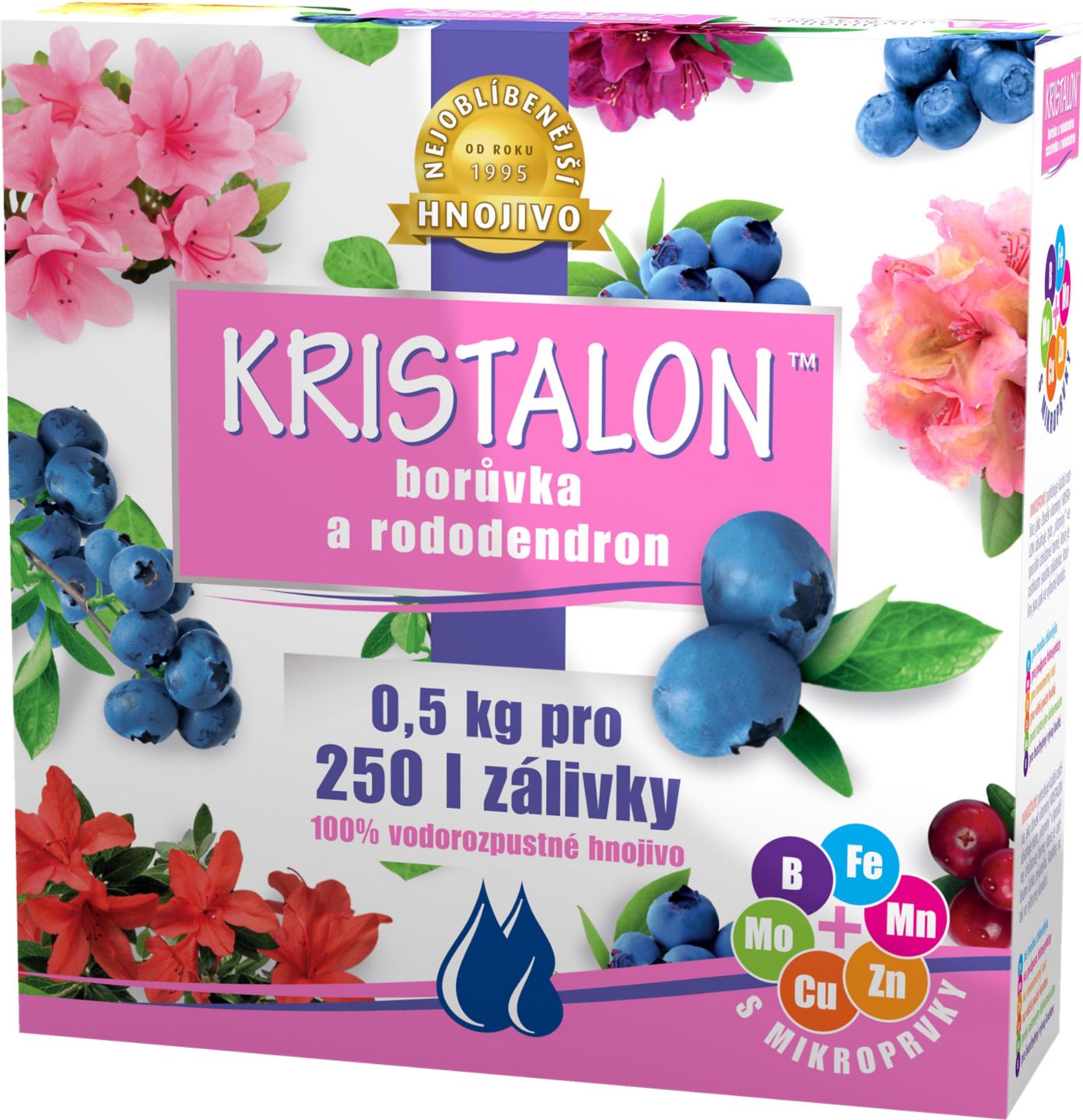 Kristalon Borůvka a rododendron
hmotnost: 500 g