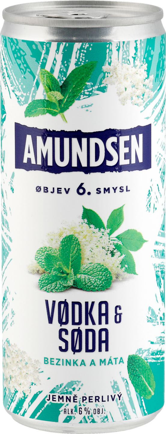Amundsen míchaný drink
bezinka, máta 6%