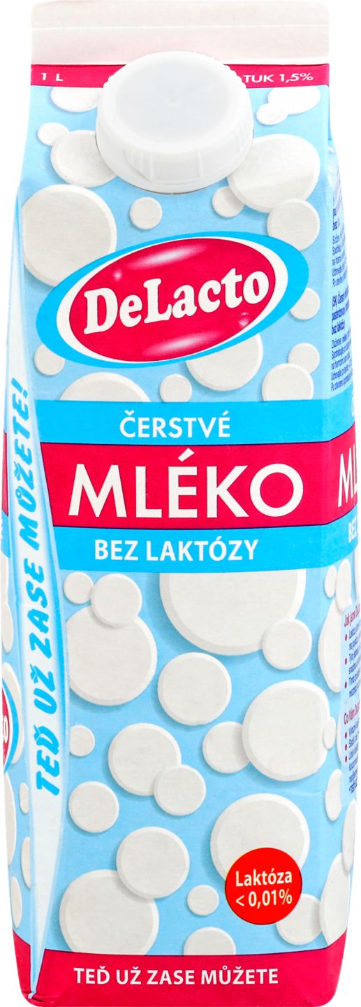 DeLacto mléko čerstvé
bezlaktózové 1,5%