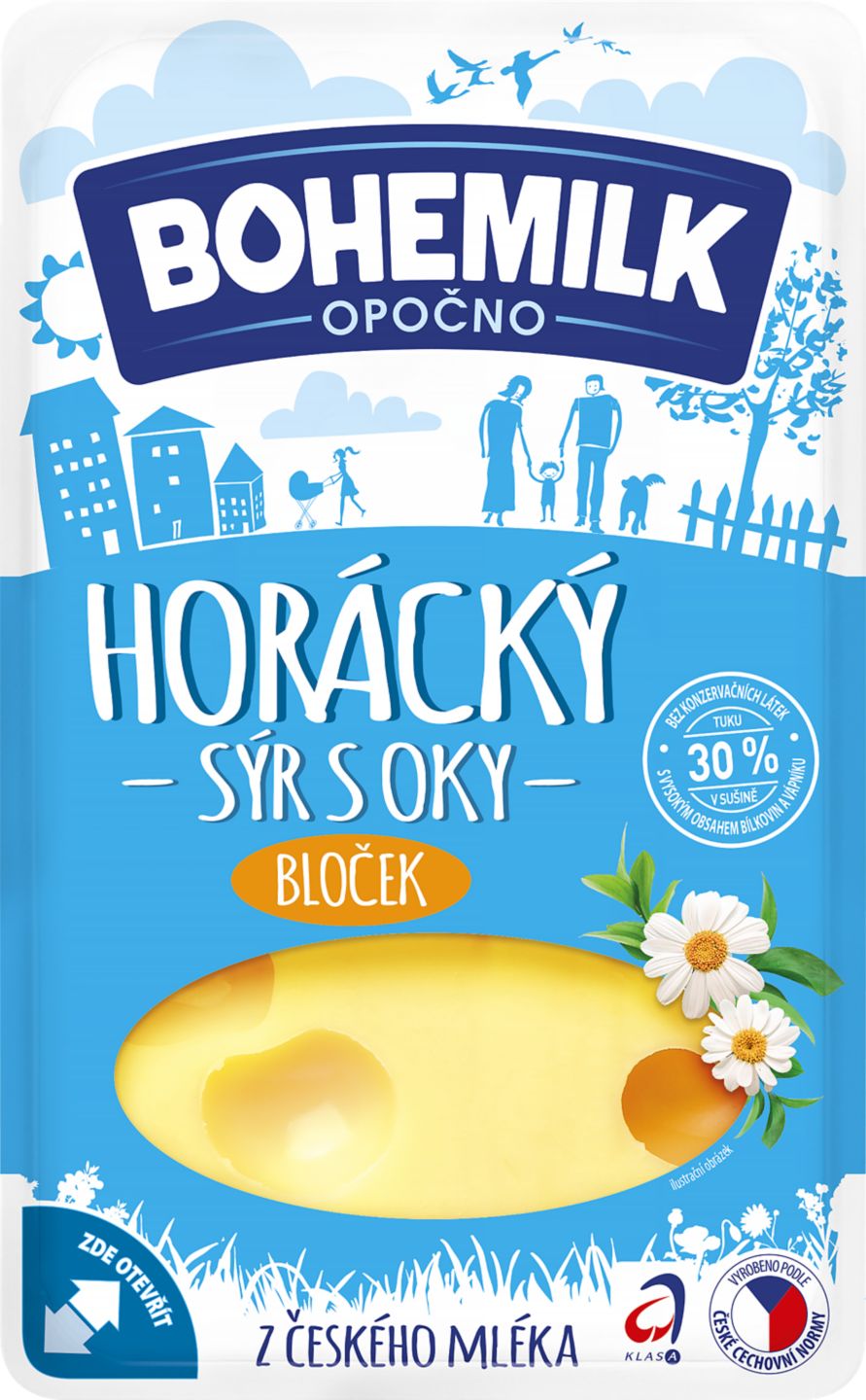 Horácký sýr polotvrdý
bloček