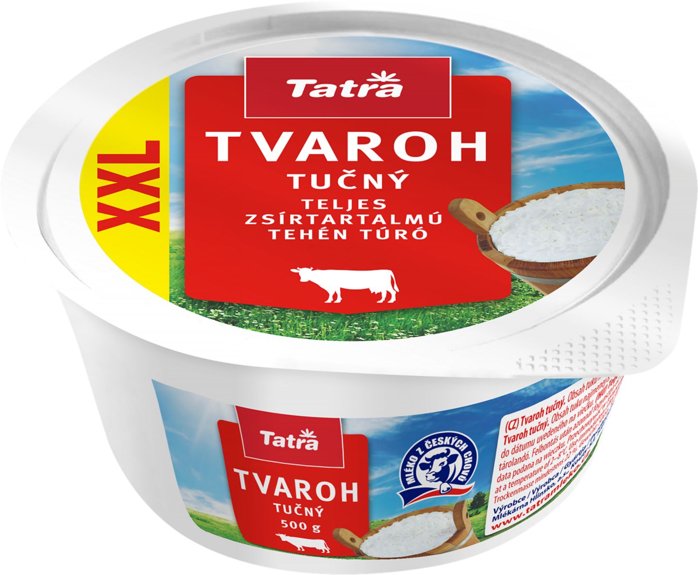 Tatra Tvaroh
tučný 8,4 %/ polotučný 3,5 %