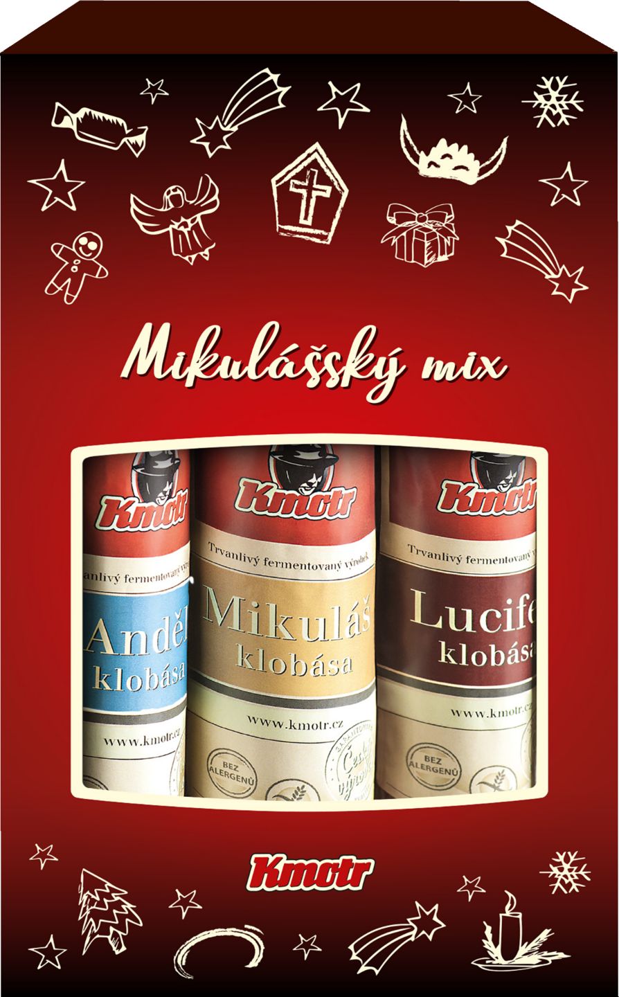 Kmotr Mikkulášský mix
Kolekce klobás