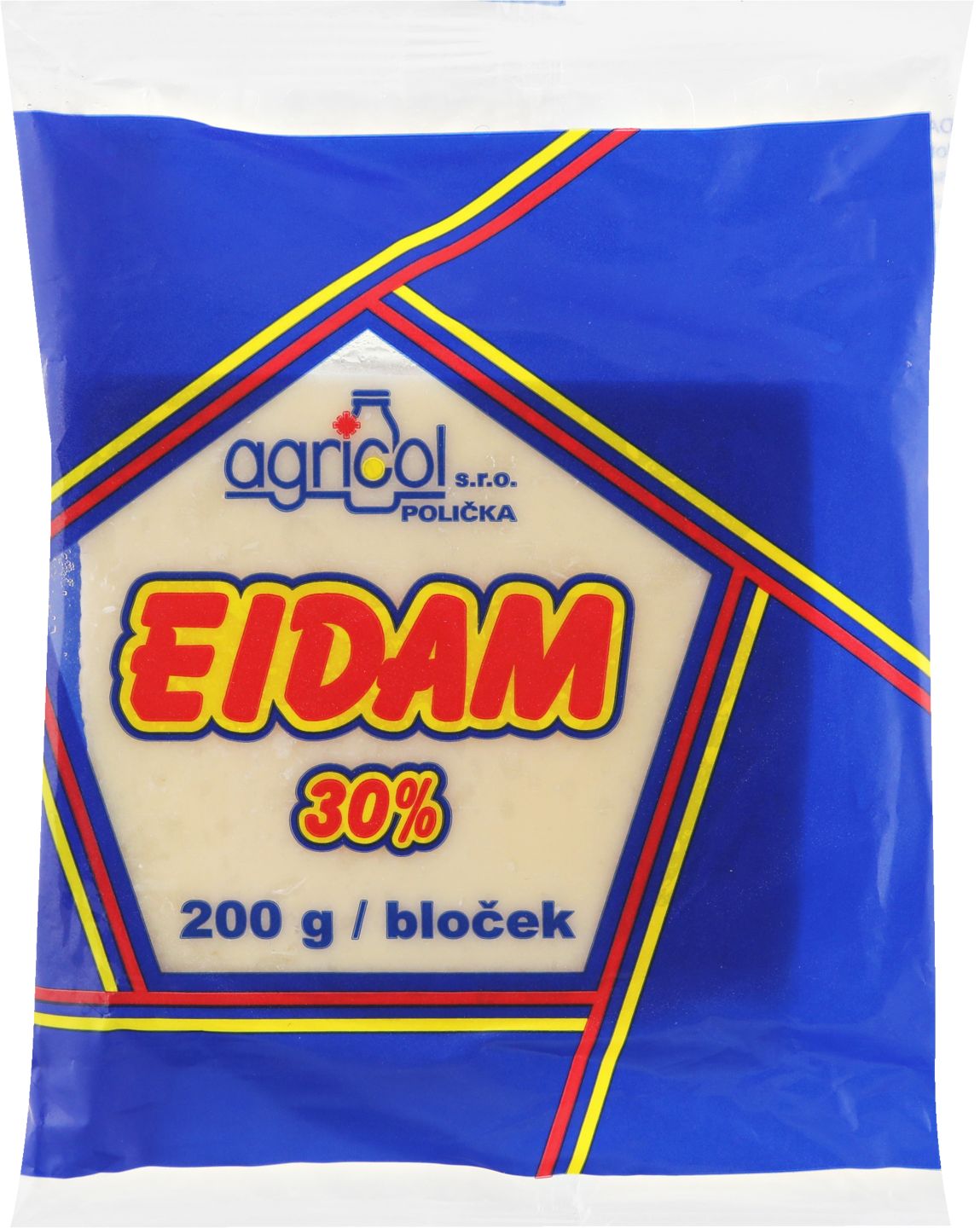 Agricol Eidam 30 %
přírodní polotvrdý sýr