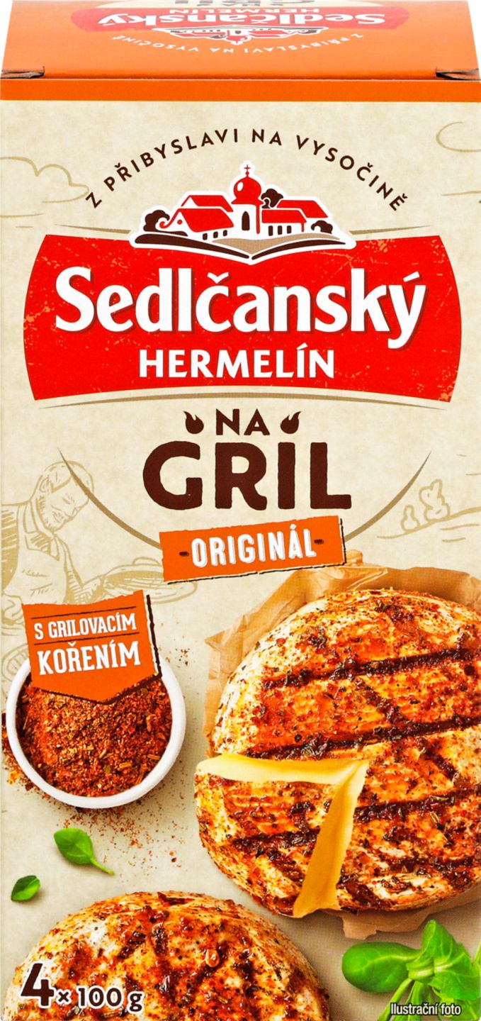 Sedlčanský Hermelín na gril
s grilovacím kořením