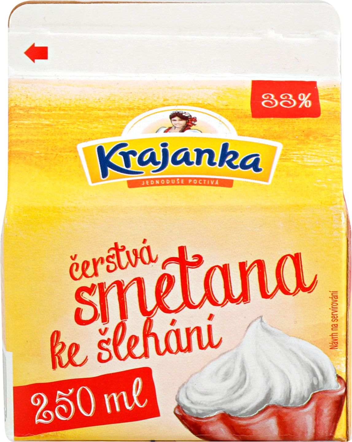 Krajanka smetana ke šlehání